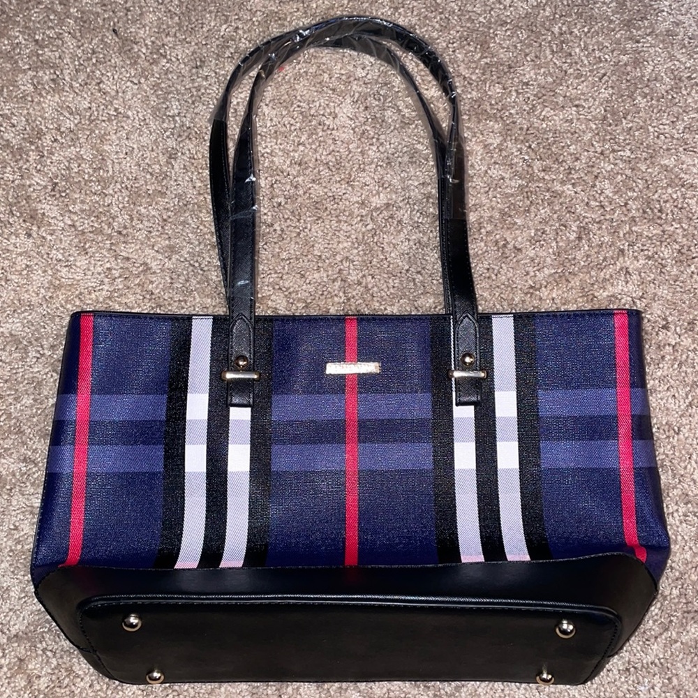 NEW ELIMPAUL Plaid Handbag